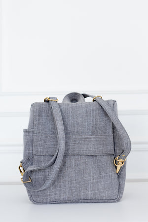 Mochila de maternidad 2 en 1 Nudos Gris - Entrega Inmediata