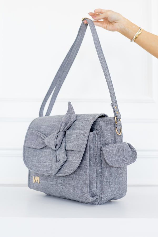 Bolso maternal Louise Nudos Gris