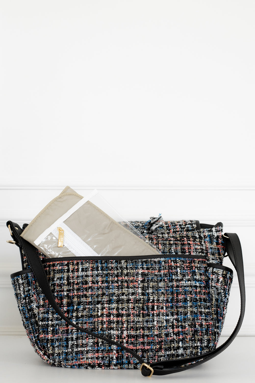 Bolsa maternidade Louise Tweed Preto
