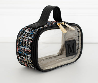 Necessaire Cristal PP Tweed preto