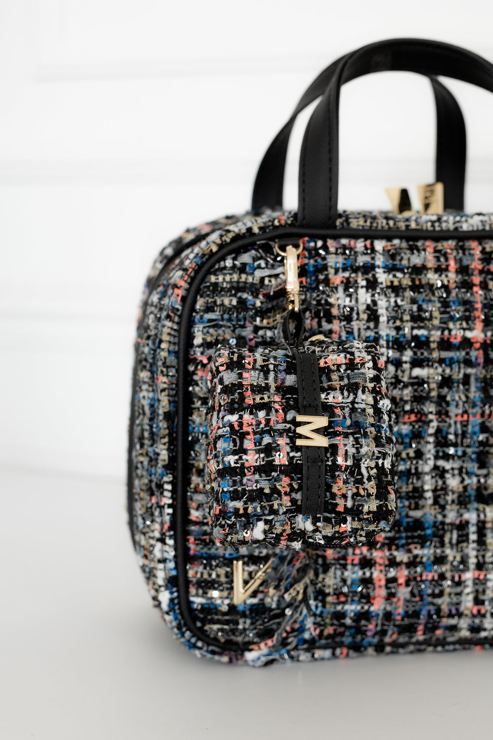 Porta Chupetas Ella Tweed Preto