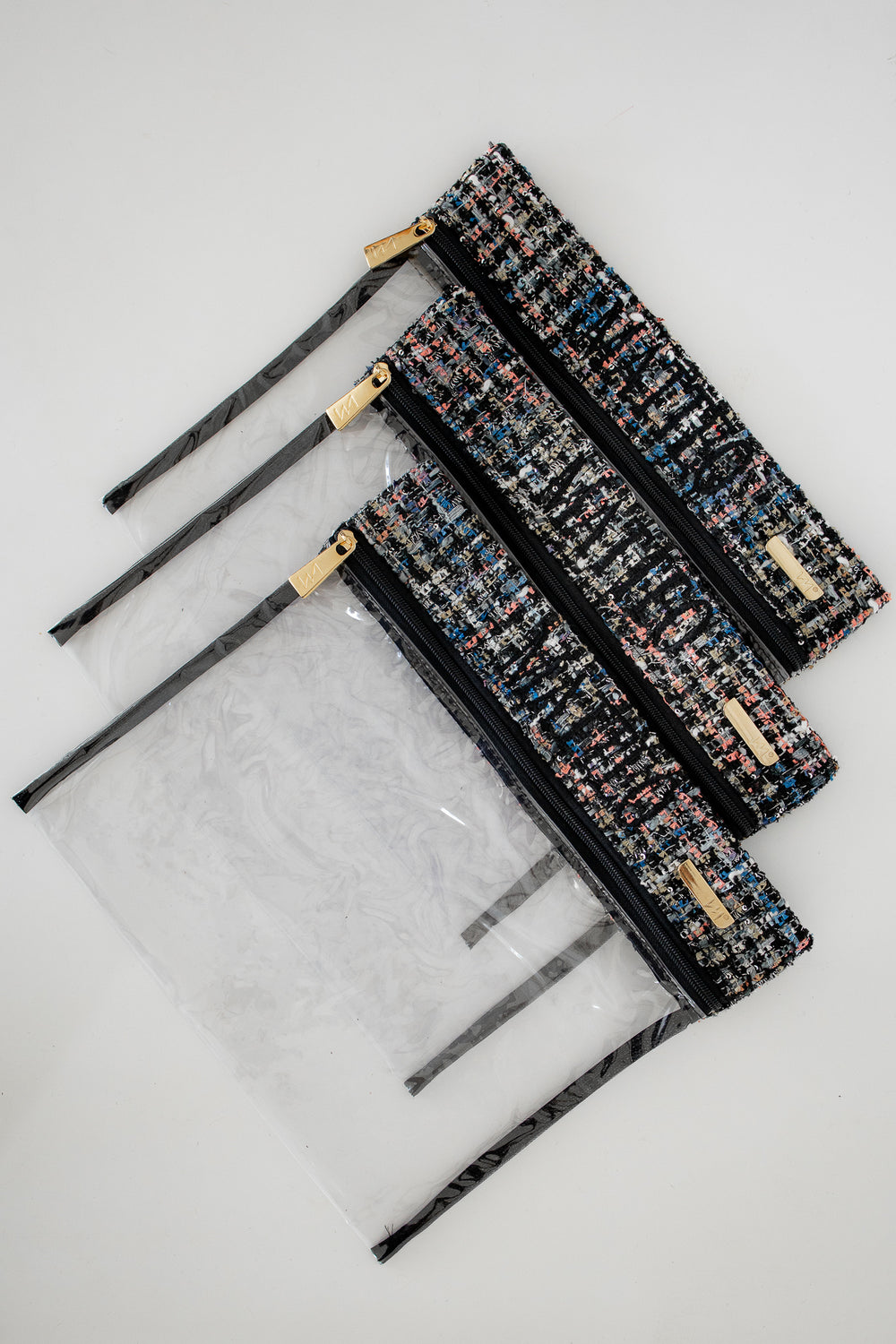 Kit de Organizadores Porta Look Tweed Preto