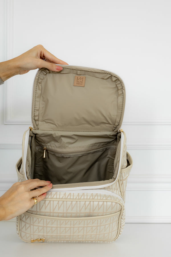 Mochila maternidade 2 em 1 Origem Bege