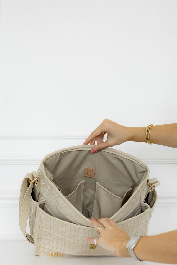 Bolsa de maternidad Louise Origen Beige