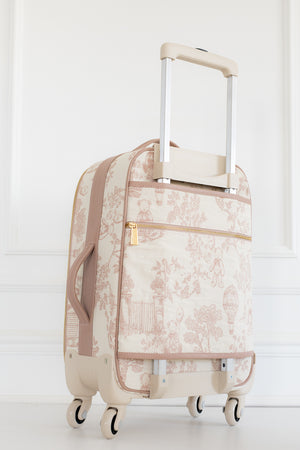 Kit Bolsas Maternidade Le Petit Rosé - Mala de rodinhas, Bolsa Madeleine, Mochila 2 em 1 e trocador portátil.