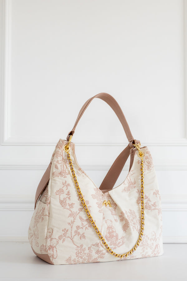 Kit Bolsas Maternidad Le Petit Beige - Maleta con ruedas, Bolso Madison y Bolso Madison Mini