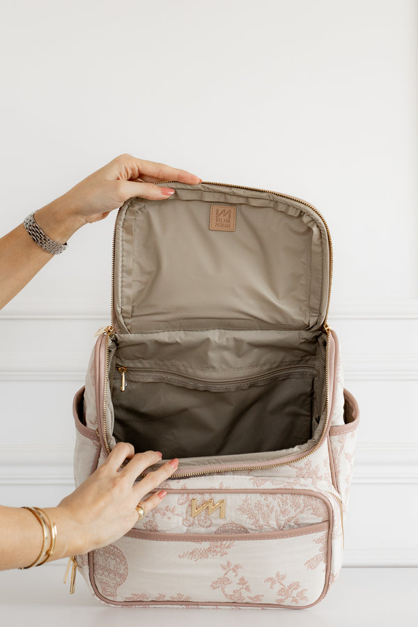 Kit Bolsas Maternidad Le Petit Beige - Maleta con ruedas, Bolso Madison y Bolso Madison Mini