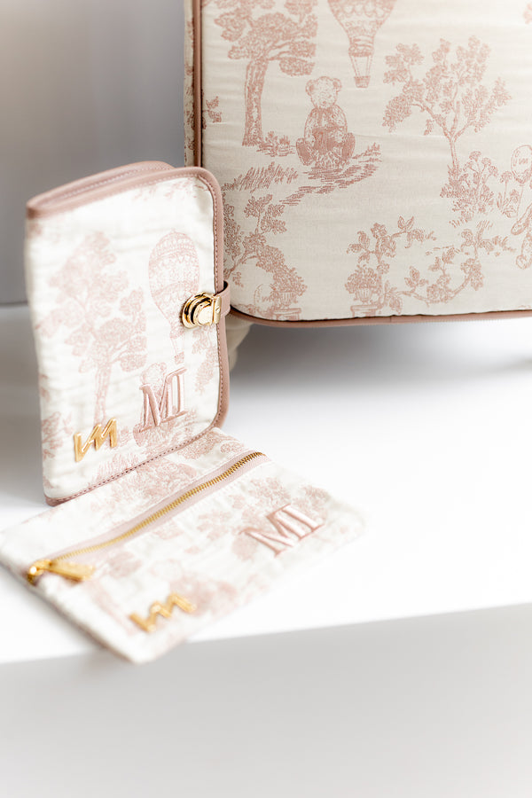 Kit Bolsas Maternidad Le Petit Beige - Maleta con ruedas, Bolso Madison y Bolso Madison Mini