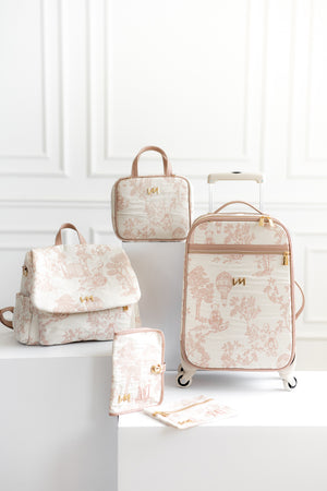 Kit Bolsas Maternidad Le Petit Beige - Maleta con ruedas, Bolso Madison y Bolso Madison Mini