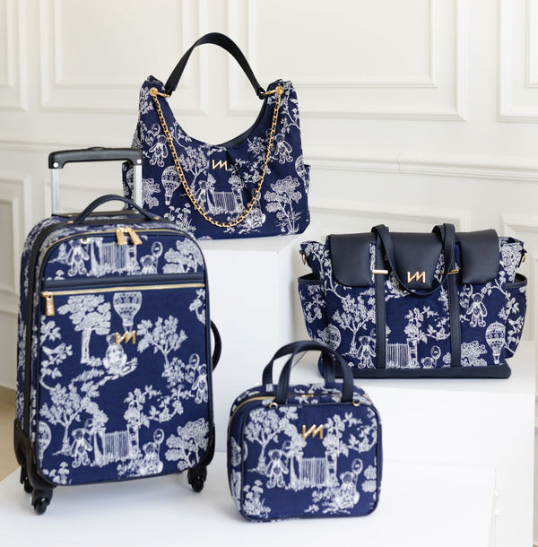 Set de bolsos de maternidad Le Petit Marino - Maleta con ruedas, Bolso Madeleine, Mochila 2 en 1, Bolsa térmica y bolso Cleo