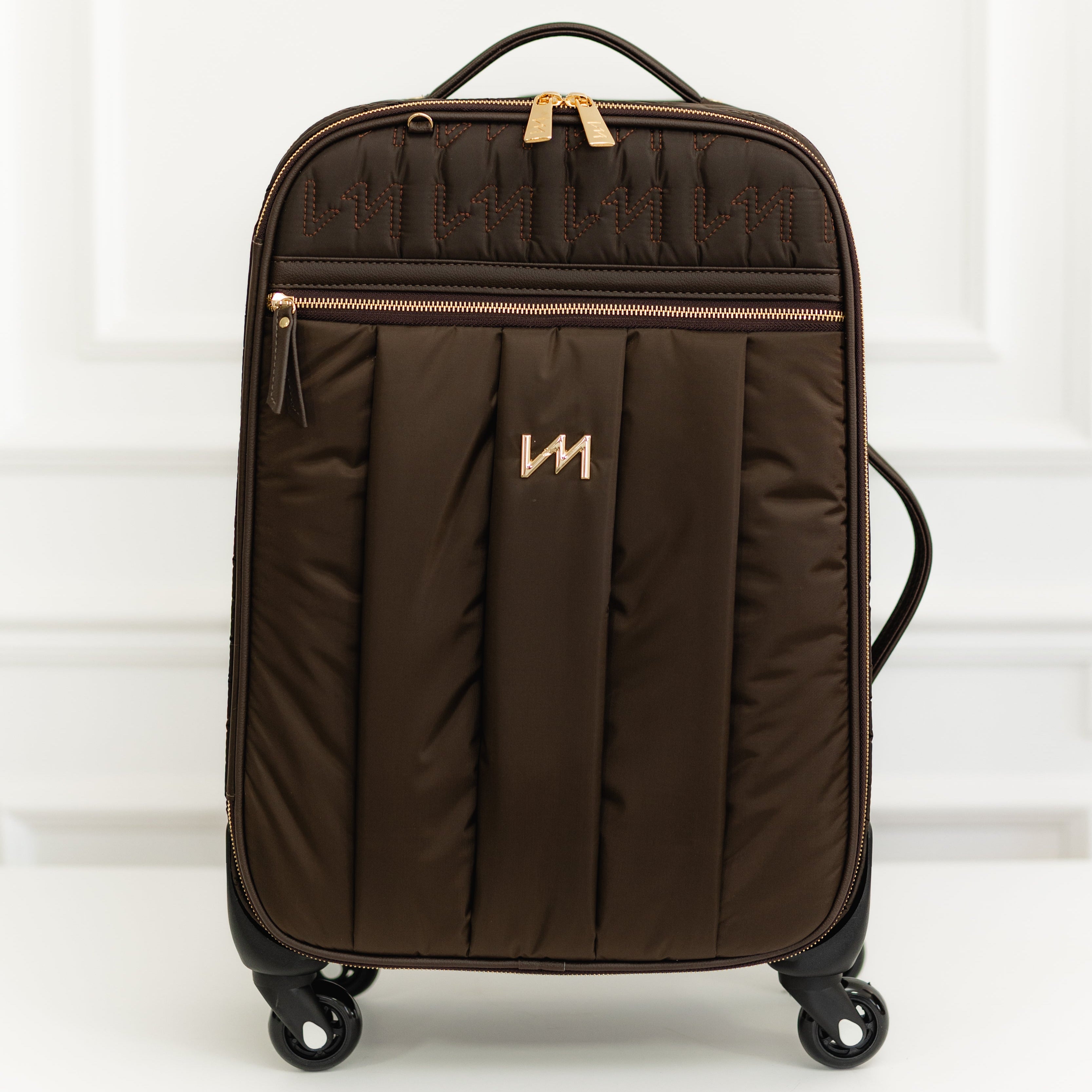 Mala maternidade de Rodinhas Urban Chic Marrom