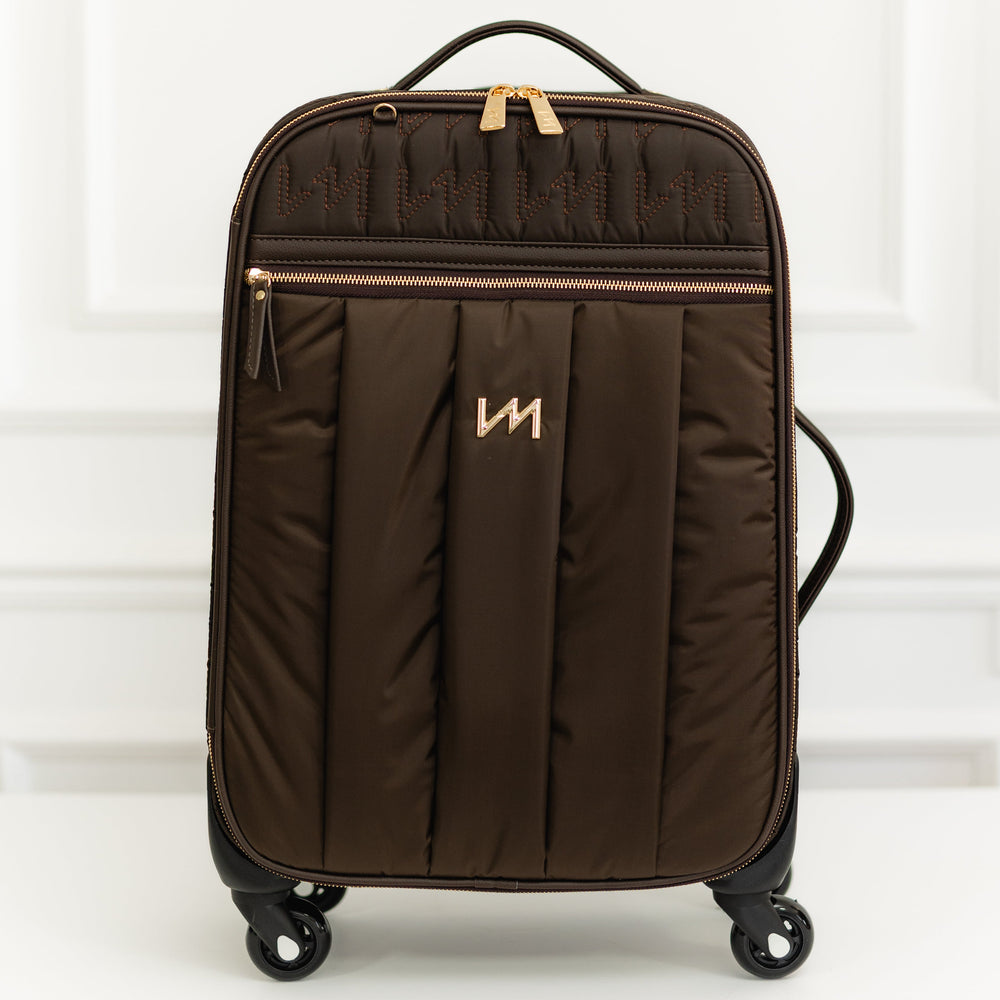 Maleta de maternidad con ruedas Urban Chic Marrón