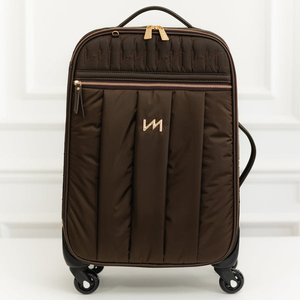 Maleta de maternidad con ruedas Urban Chic Marrón