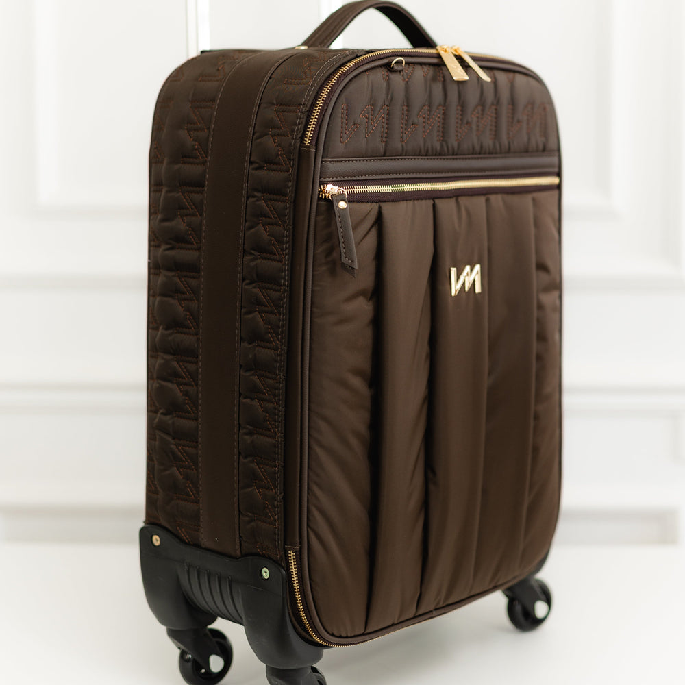 Maleta de maternidad con ruedas Urban Chic Marrón