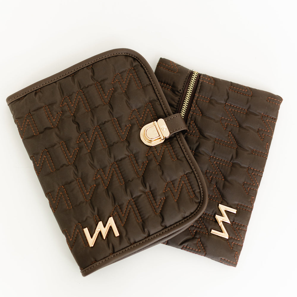 Kit Portadocumentos Urban Chic Marrón