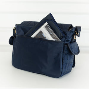 Bolsa maternidade Louise Urban Chic Marinho - Pronta Entrega