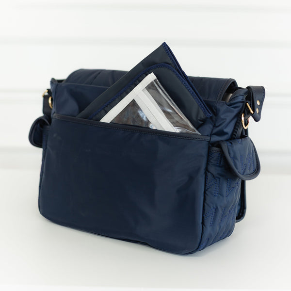 Bolsa maternidade Louise Urban Chic Marinho - Pronta Entrega