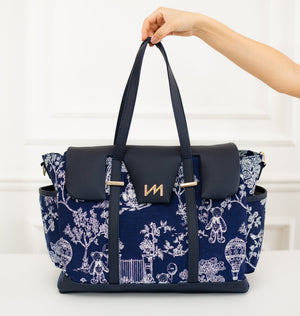 Set de bolsos de maternidad Le Petit Marino - Maleta con ruedas, Bolso Madeleine, Mochila 2 en 1, Bolsa térmica y bolso Cleo