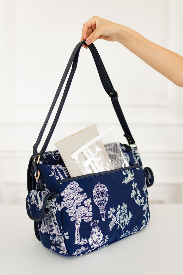 Bolsa maternidade Louise Le Petit Marinho