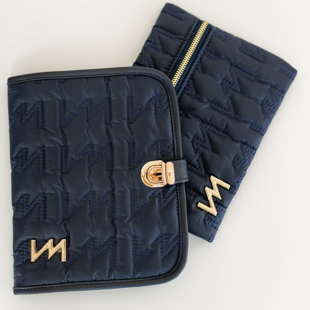 Kit Porta Documentos Urban Chic Marino