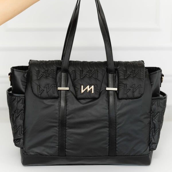 Bolsa Maternal Cleo Urban Chic Negra - Entrega Inmediata