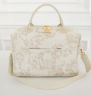 Kit Bolsas Maternidad Le Petit Beige - Maleta con ruedas, Bolso Madison y Bolso Madison Mini