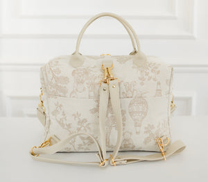 Kit Bolsas Maternidad Le Petit Beige - Maleta con ruedas, Bolso Madison y Bolso Madison Mini