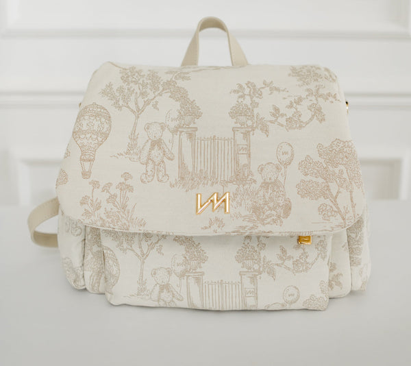 Kit Bolsas Maternidad Le Petit Beige - Maleta con ruedas, Bolso Madison y Bolso Madison Mini