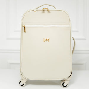 Maleta de maternidad con ruedas Ella Off White