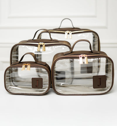 Kit Organizadores Cristal Ella Café