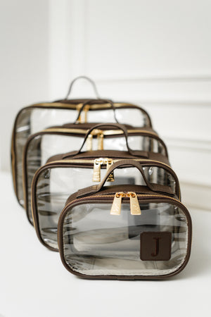 Kit Organizadores Cristal Ella Café