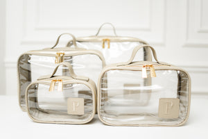 Kit de organizadores de cristal Ella Gris