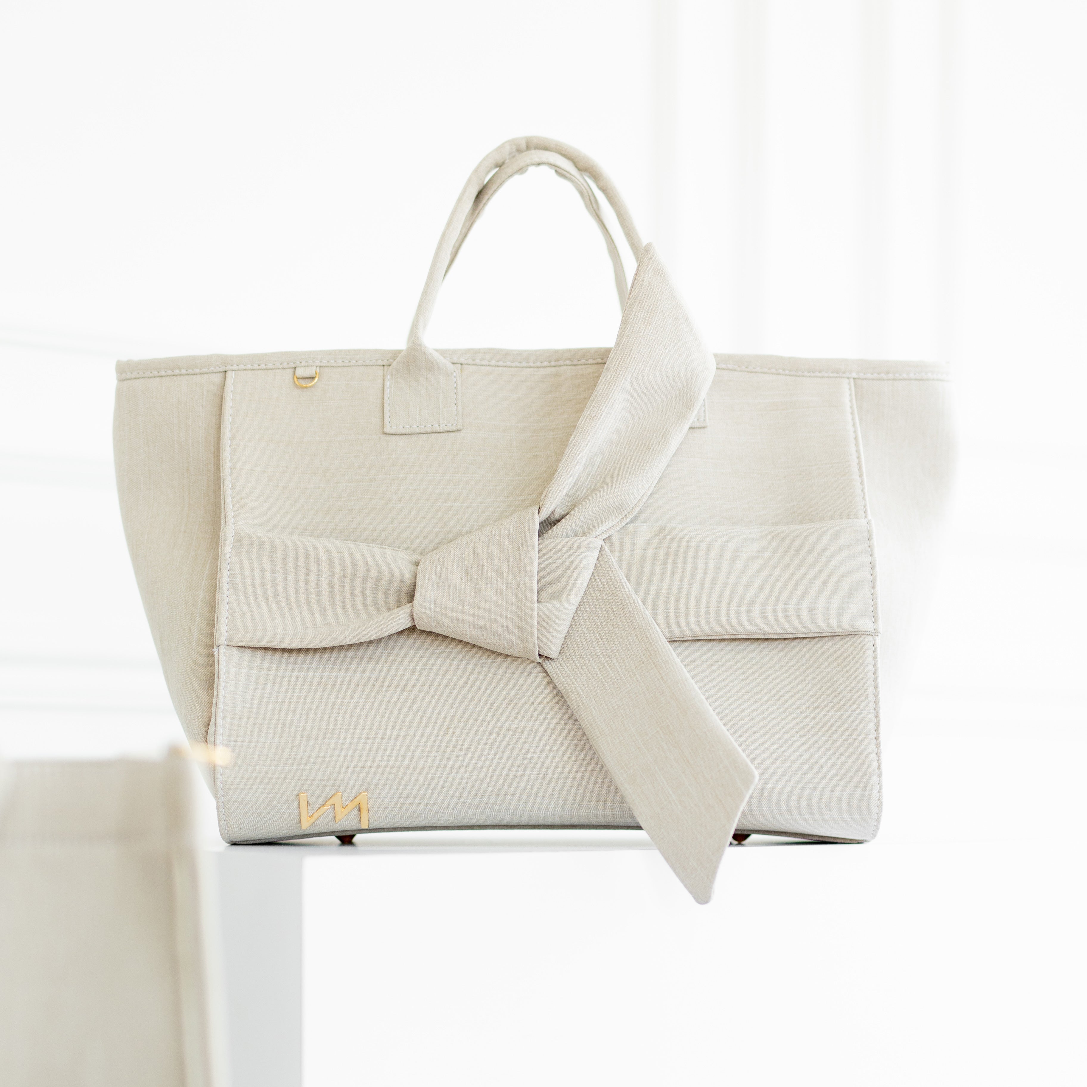 Bolso Maternal Cloé Nudos Beige