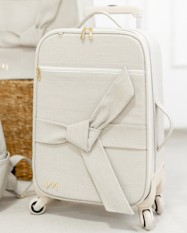 Maleta maternidad con ruedas Nós Beige