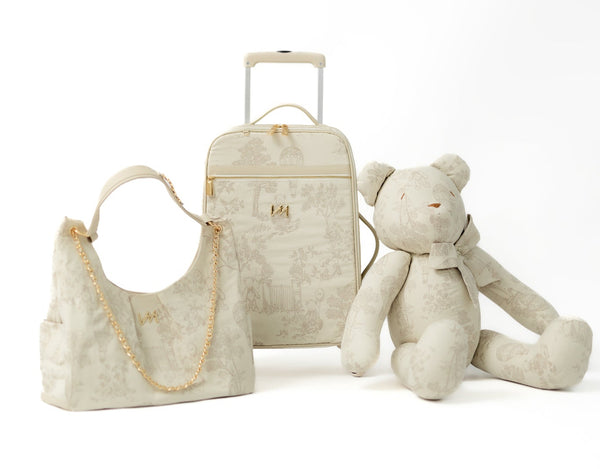 Kit Bolsas Maternidad Le Petit Beige - Maleta de ruedas y Bolso Madeleine