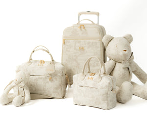 Kit Bolsas Maternidad Le Petit Beige - Maleta con ruedas, Bolso Madison y Bolso Madison Mini