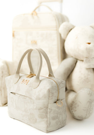 Kit Bolsas Maternidad Le Petit Beige - Maleta con ruedas, Bolso Madison y Bolso Madison Mini