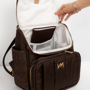 Mochila maternidade  2 em 1 Urban Chic Marrom