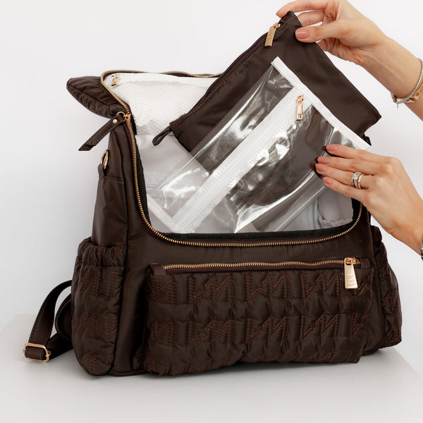 Mochila maternidade  Mummy Urban Chic Marrom