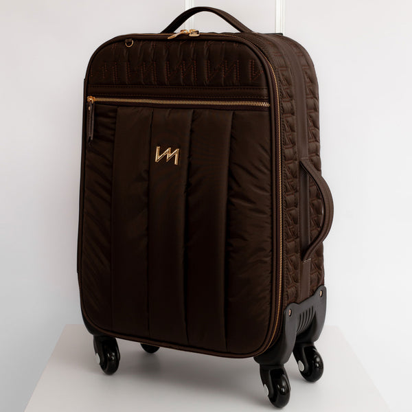 Maleta de maternidad con ruedas Urban Chic Marrón