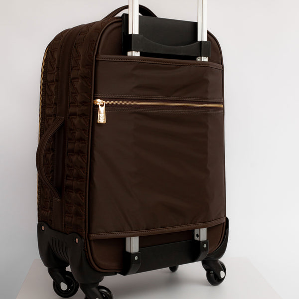 Maleta de maternidad con ruedas Urban Chic Marrón
