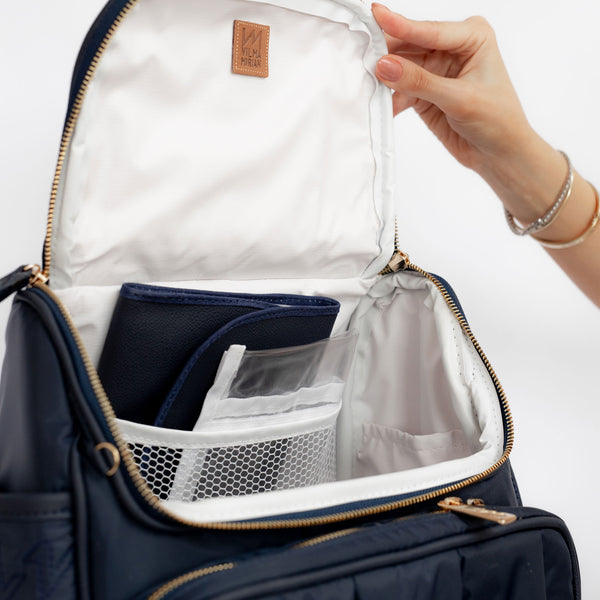 Mochila maternidade 2 em 1 Urban Chic Marinho