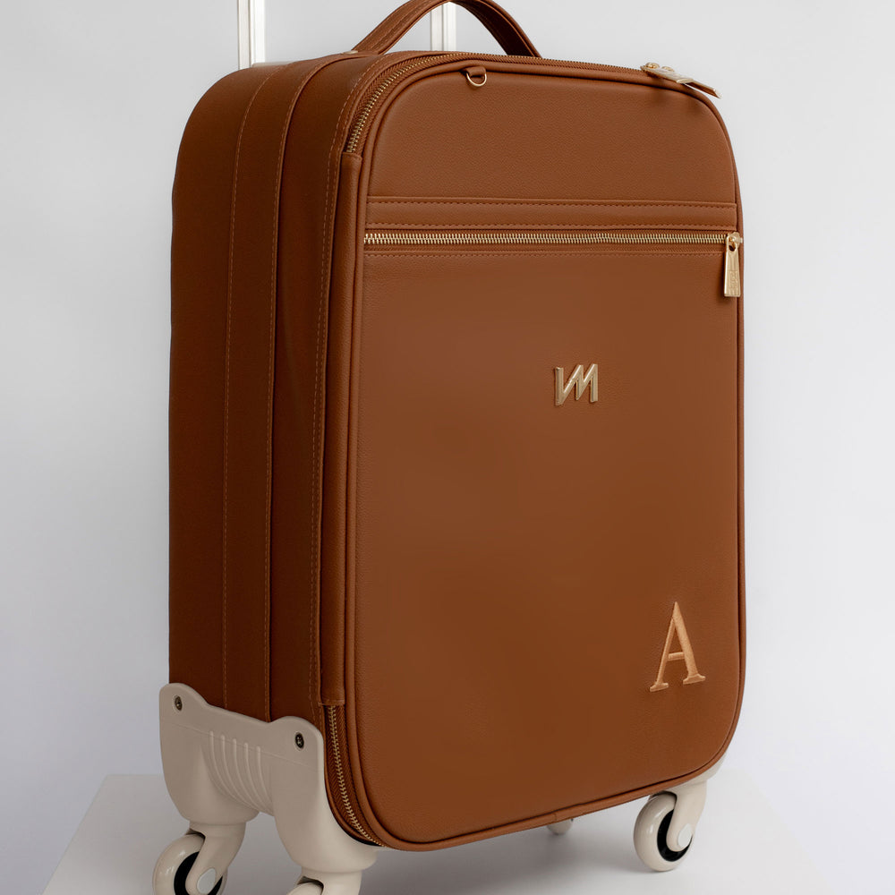 Mala de maternidad con ruedas Ella Caramelo