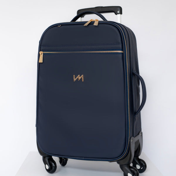 Maleta de maternidad con ruedas Ella Marino