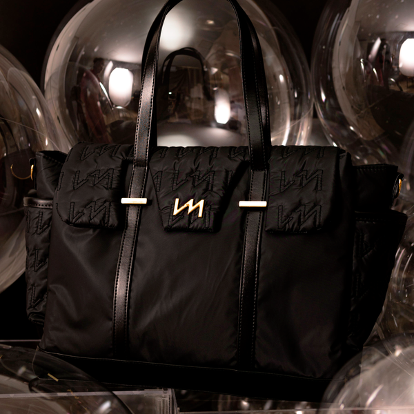 Bolsa Maternal Cleo Urban Chic Negra - Entrega Inmediata