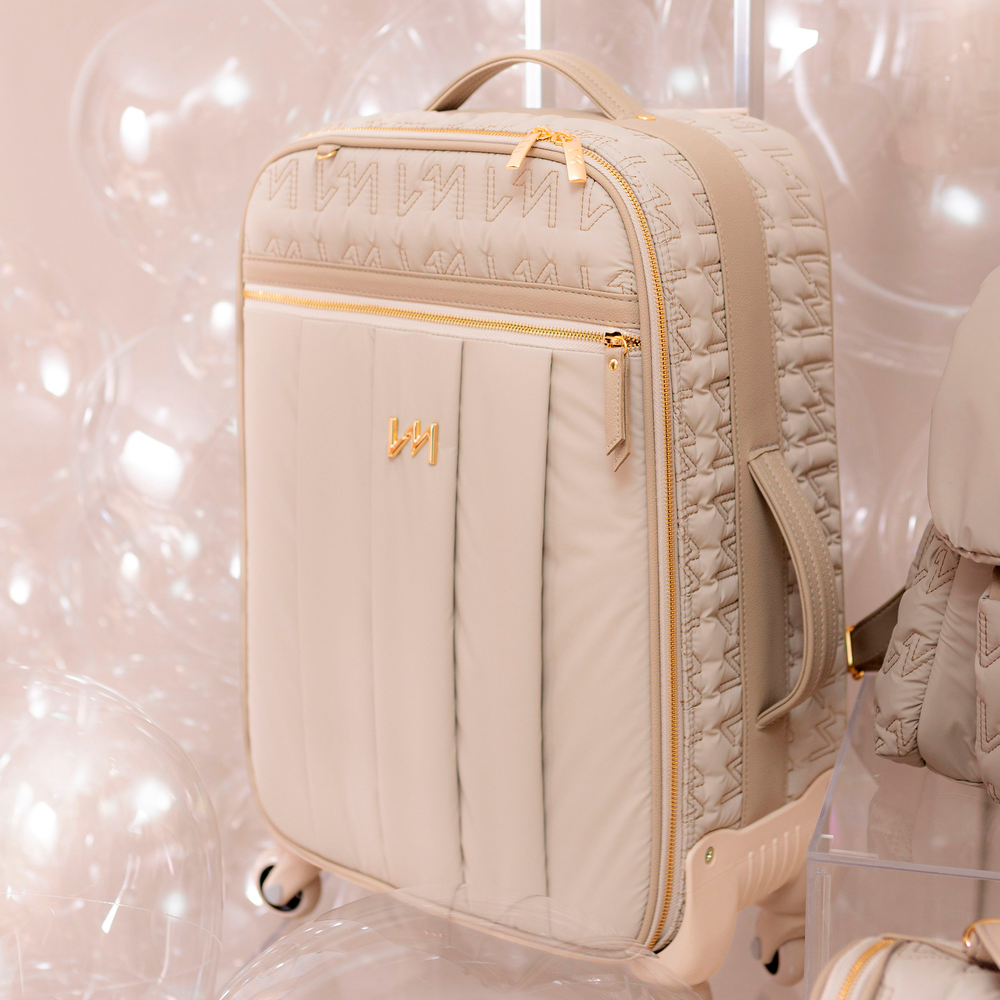 Maleta de maternidad con ruedas Urban Chic Beige