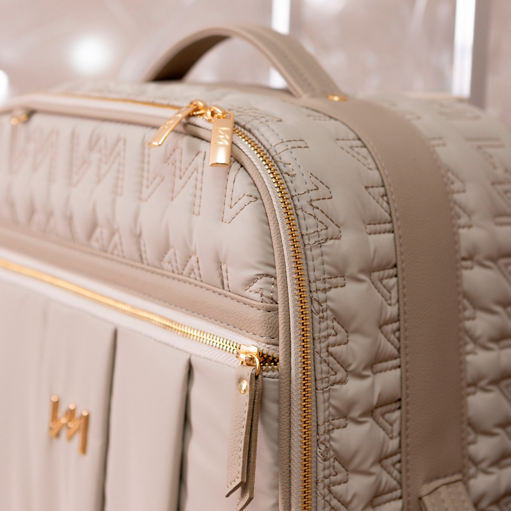 Maleta de maternidad con ruedas Urban Chic Beige