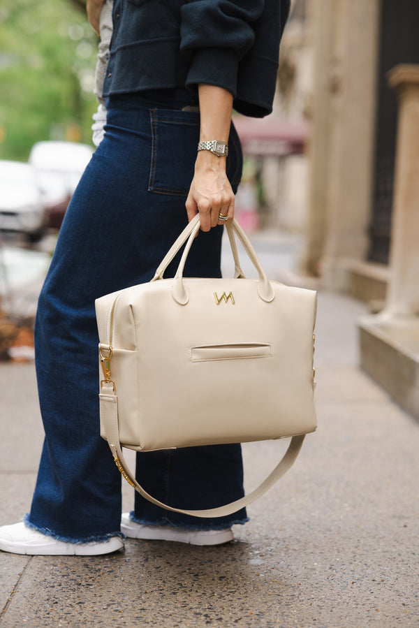 Bolsa Maternal Madison Ella Blanco Crudo