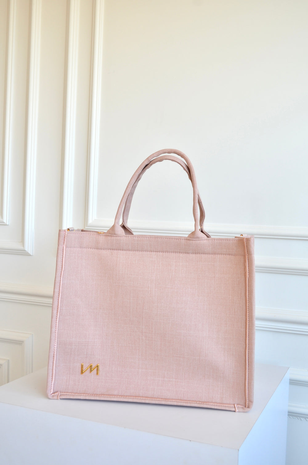 Bolso Liz Lino Rosé sin bordado OUTLET