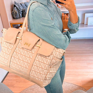 Bolsa de Maternidad Cleo Origen Beige